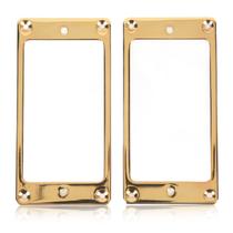 Moldura de captador de guitarra Humbucker Cover, 2 peças de metal para eletricidade Moldura de captador de guitarra Humbucker Cover, 2 peças de metal para eletricidade