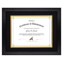 Moldura de diploma Golden State Art 11x14 para documento 8,5x11 Moldura de diploma Golden State Art 11x14 para documento 8,5x11