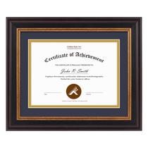 Moldura de documentos Golden State Art 8x10 para diploma/certificado 6x8 Moldura de documentos Golden State Art 8x10 para diploma/certificado 6x8