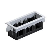 Moldura de Embutir Nordecor 6676 para 3 Módulos Tap Branco Moldura de Embutir Nordecor 6676 para 3 Módulos Tap Branco
