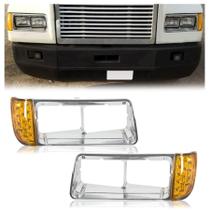 Moldura de Farol com LED HECASA para Freightliner FLD120 1989-2002 Moldura de Farol com LED HECASA para Freightliner FLD120 1989-2002