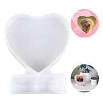 Moldura De Foto Diy Molde De Resina Coração Amor Grande