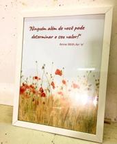 Moldura de madeira com papel fotografico 30*40