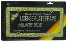 Moldura de matrícula Barjan 48504 Deluxe banhada a latão Moldura de matrícula Barjan 48504 Deluxe banhada a latão