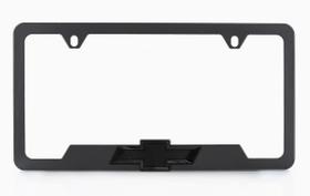 Moldura de matrícula Chevrolet Chevy All Black Metal