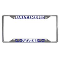 Moldura de matrícula FANMATS Baltimore Ravens Chrome Metal Moldura de matrícula FANMATS Baltimore Ravens Chrome Metal