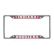 Moldura de matrícula FANMATS Indiana Hooisers Chrome Metal Moldura de matrícula FANMATS Indiana Hooisers Chrome Metal