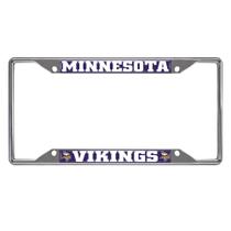 Moldura de matrícula FANMATS Minnesota Vikings Chrome Metal Moldura de matrícula FANMATS Minnesota Vikings Chrome Metal