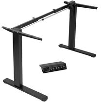 Moldura de mesa elétrica de pé VIVO DESK-100E-RB preta