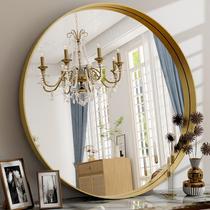 Moldura de metal montada na parede Mirror Easy Round Bathroom de 60 cm