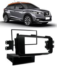 Moldura De Painel 1 Din e 2 Din Nissan Kicks Para Cd Dvd 1 Din e 2 Dins - Padrão Original