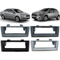 Moldura De Painel 1 Din Fiat Punto / Linea 2007 2008 2009 2010 2011 2012 - Para CD DVD MP3 - Padrão Original