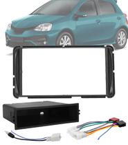 Moldura De Painel 1 e 2 Din Para CD DVD 2 Din + Chicote de Ligação + Chicote Adaptador de Antena Toyota Etios 2012 até 2021 Moldura De Painel 1 e 2 Din Para CD DVD 2 Din + Chicote de Ligação + Chicote Adaptador de Antena Toyota Etios 2012 até 2021