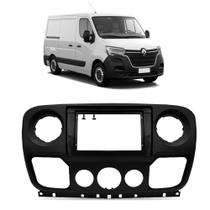 Moldura de Painel 10 Polegadas Renault Master 2014 a 2023 Preto