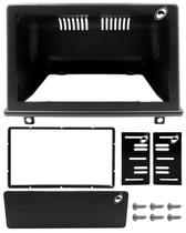 Moldura de Painel 2 Din 7" Polegadas Corsa G1 Hatch e Sedan Classic Preto