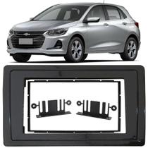 Moldura de Painel 2 Din 7" Polegadas Gm Onix 2020 2021 - Black Piano