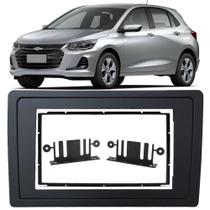 Moldura de Painel 2 Din 7" Polegadas Gm Onix 2020 2021 - Preto