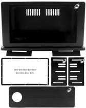 Moldura De Painel 2 Din 7 Polegadas Kangoo 1998 À 2018 Preto