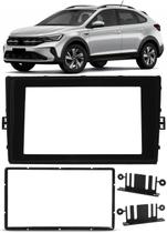 Moldura de Painel 2 Din 7" Polegadas Nivus 2020 Em Diante - Black Piano