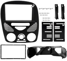 Moldura de Painel 2 Din 7" Polegadas Palio Siena Strada Weekend G2 2001 à 2007 Preto Ar Condicionado Moldura de Painel 2 Din 7" Polegadas Palio Siena Strada Weekend G2 2001 à 2007 Preto Ar Condicionado