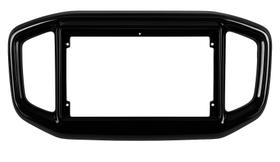 Moldura De Painel 2 Din 9" Fiorino e Partner 2022 Em Diante - Black Piano