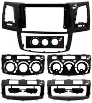 Moldura de Painel 2 Din 9" Hilux e SW4 2005 até 2015 Ar Analógico e Digital Black Piano Moldura de Painel 2 Din 9" Hilux e SW4 2005 até 2015 Ar Analógico e Digital Black Piano