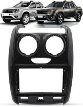 Moldura De Painel 2 Din 9" Polegadas Duster 2014 à 2019 Oroch 2015 à 2020 - Black Piano