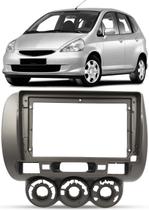 Moldura De Painel 2 Din 9" Polegadas Fit 2003 à 2008 - Grafite