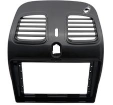 Moldura De Painel 2 Din 9 Polegadas Flutuante Grand Siena 2012 a 2021 Palio Sporting 2012 a 2017 Grafite Brilhante Fiamon