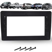Moldura De Painel 2 Din 9" Polegadas Gm Vectra Corsa Meriva Montana - Preto