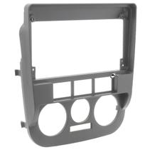 Moldura de Painel 2 Din 9" Polegadas Gol Saveiro Parati G4 Cinza