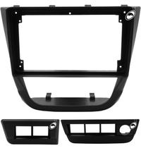 Moldura De Painel 2 Din 9 Polegadas Gol Saveiro Voyage G5 Preto