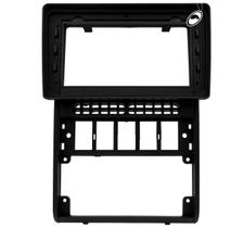 Moldura De Painel 2 Din 9" Polegadas Tela Flutuante Gol Parati Saveiro G2 Preto