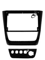 Moldura De Painel 2 Din 9" Polegadas Vw Gol Saveiro Voyage G6 - Black Piano