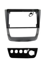 Moldura De Painel 2 Din 9" Polegadas Vw Gol Saveiro Voyage G6 - Prata Top