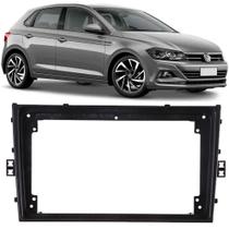 Moldura De Painel 2 Din 9" Polegadas Vw Novo Polo 2017 2018 2019 2020