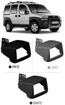 Moldura De Painel 2 Din Fiat Doblo 2000 à 2017 Para Cd Dvd 2 Dins