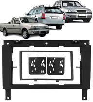 Moldura de Painel 2 din Gol Saveiro Parati G3 + Suportes de Fixação Laterais