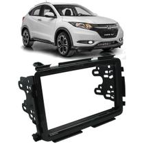 Moldura De Painel 2 Din Honda HRV 2015 até 2021 Para Cd Dvd 2 Dins - Padrão Original - Preto Moldura De Painel 2 Din Honda HRV 2015 até 2021 Para Cd Dvd 2 Dins - Padrão Original - Preto