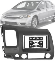 Moldura De Painel 2 Din Honda New Civic 2007 2008 2009 2010 2011 p/ CD DVD 2 Din