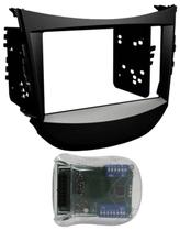 Moldura de Painel 2 Din Hyundai HB20 + Interface Comando de Volante Moldura de Painel 2 Din Hyundai HB20 + Interface Comando de Volante