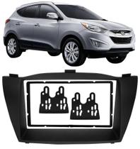Moldura De Painel 2 Din Hyundai Ix35 Para Cd Dvd 2 Dins