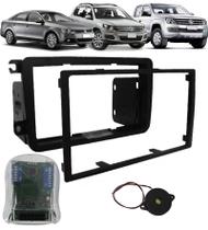 Moldura De Painel 2 Din + Interface Comando de Volante Vw Jetta Passat Amarok