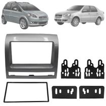 Moldura De Painel 2 Din Multimidia Dvd Mp5 Idea Strada Siena Palio