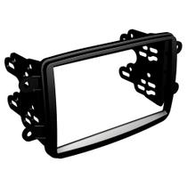 Moldura De Painel 2 Din Renault Duster Sandero Logan Automatico + Suportes De Fixação Laterais Moldura De Painel 2 Din Renault Duster Sandero Logan Automatico + Suportes De Fixação Laterais