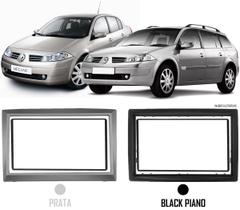 Moldura De Painel 2 Din Renault Megane e Megane Grand Tour 2007 2008 2009 2010 2011 2012 Para Cd Dvd 2 Dins - PRATA ou BLACK PIANO Moldura De Painel 2 Din Renault Megane e Megane Grand Tour 2007 2008 2009 2010 2011 2012 Para Cd Dvd 2 Dins - PRATA ou BLACK PIANO