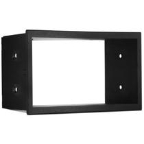 Moldura De Painel 2 Din Vw Golf 1999/2012 - Polo 2002 / 2012 - Fox 2010/2013 - Fiesta 2002/2014 - Ecosport 2002/2011 Para CD DVD 2 Dins - Autoplast