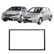 Moldura De Painel 2Din Mp5 Multimídia Honda Fit City Dx Lx