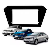 Moldura de Painel 9 Polegadas 2 Din Chines Vw Gol Saveiro Voyage G7 G8 2016 até 2021 Preto - Fiamon