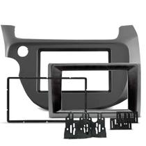 Moldura de Painel 9 Polegadas Fit 2009 a 2014 com Redutor pra 7 Grafite